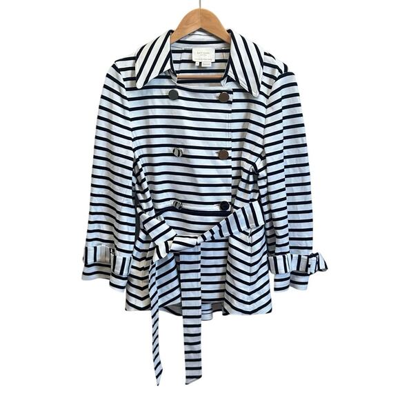 Kate Spade New York Start a New Chapter Striped Jacket Women’s Size XL Nautical - Picture 14 of 15